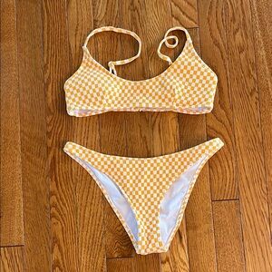 Aurielle Orange and White Bikini -  Size S/M